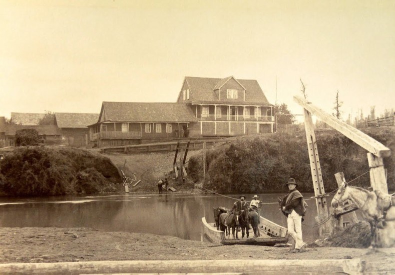 Balseo en Cancura, Osorno, 1893.