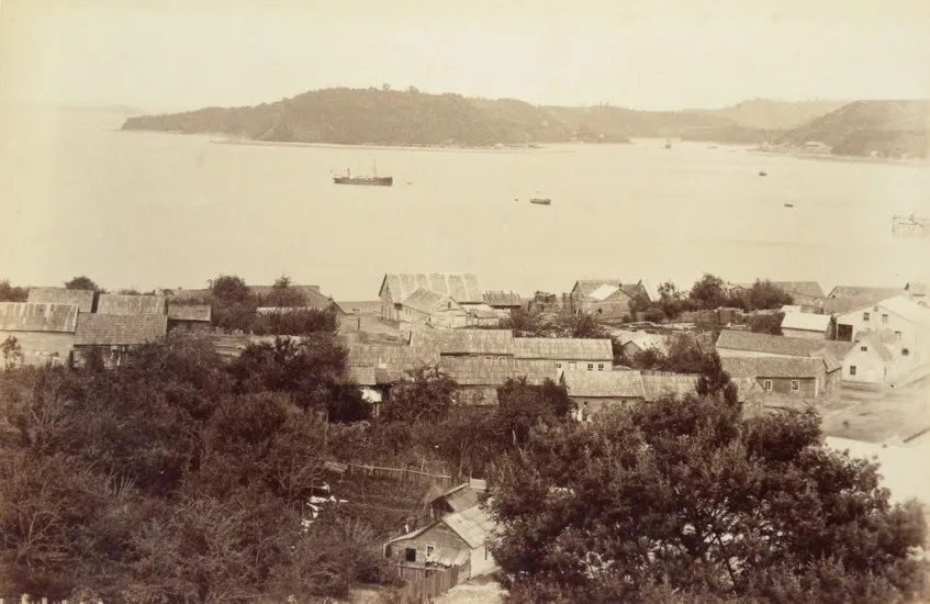 Seno Reloncaví desde Puerto Montt, 1893.