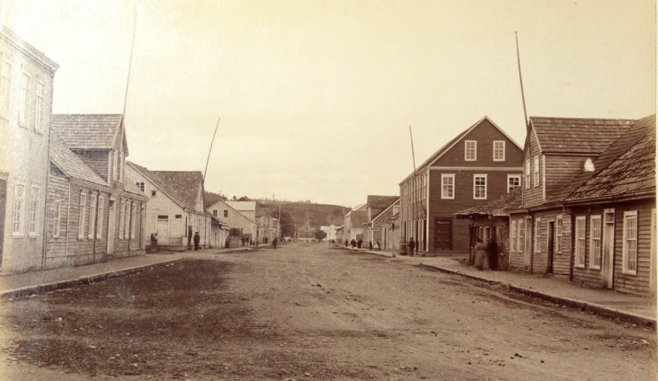 Calle Varas en Puerto Montt, 1893.