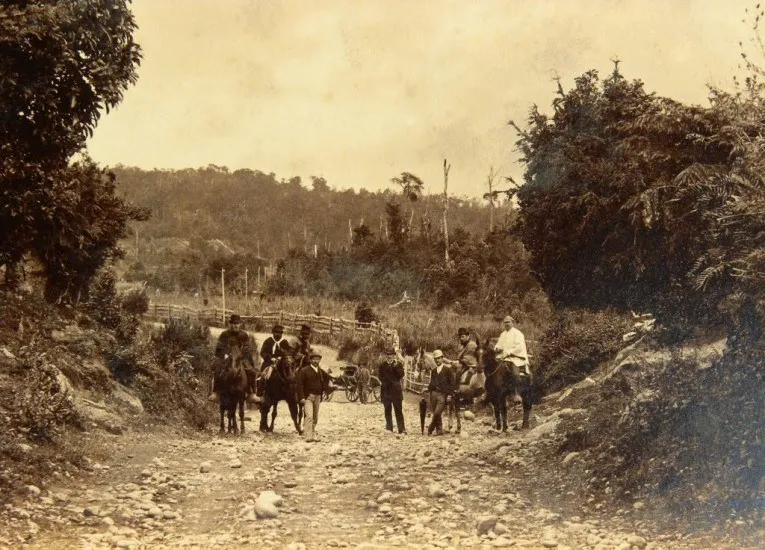 Camino entre Puerto Montt y Puerto Varas, 1893.