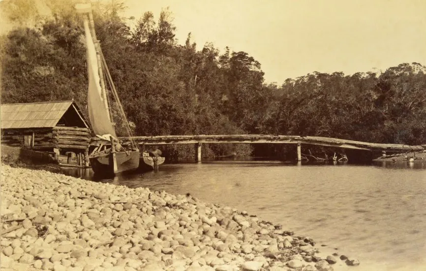 La Poza, Lago Llanquihue en 1893.