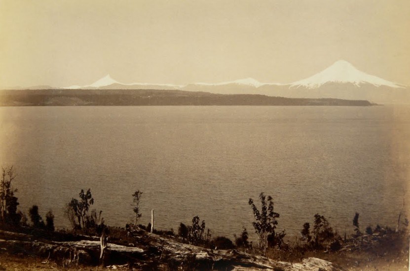 Lago Llanquihue y sus volcanes, 1893.