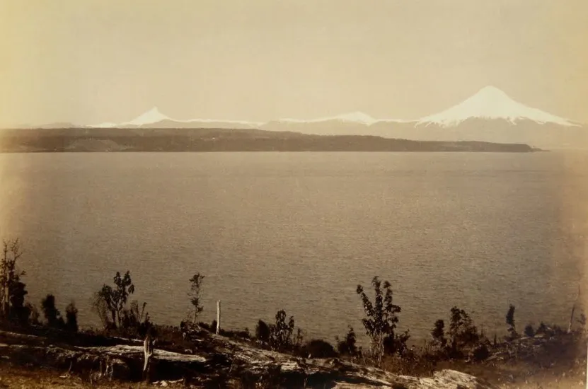 Lago Llanquihue y sus volcanes, 1893.