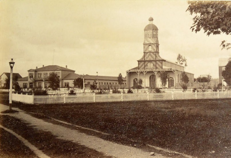 Plaza de Armas de Osorno en 1893.