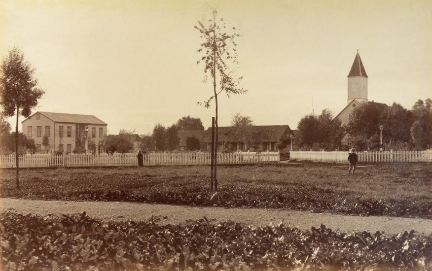 Plaza de Armas de Osorno en 1893.