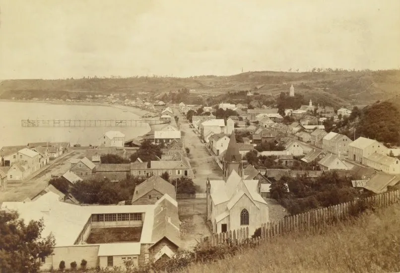 Puerto Montt desde los altos de Bartsch, 1893.