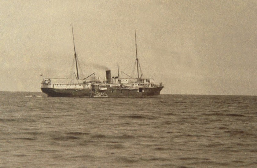 Vapor Amazonas en Puerto Montt, 1893.