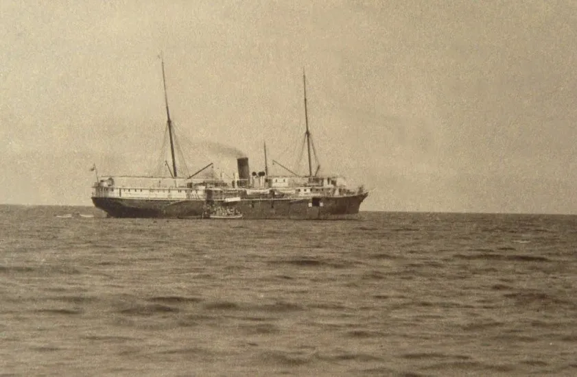 Vapor Amazonas en Puerto Montt, 1893.