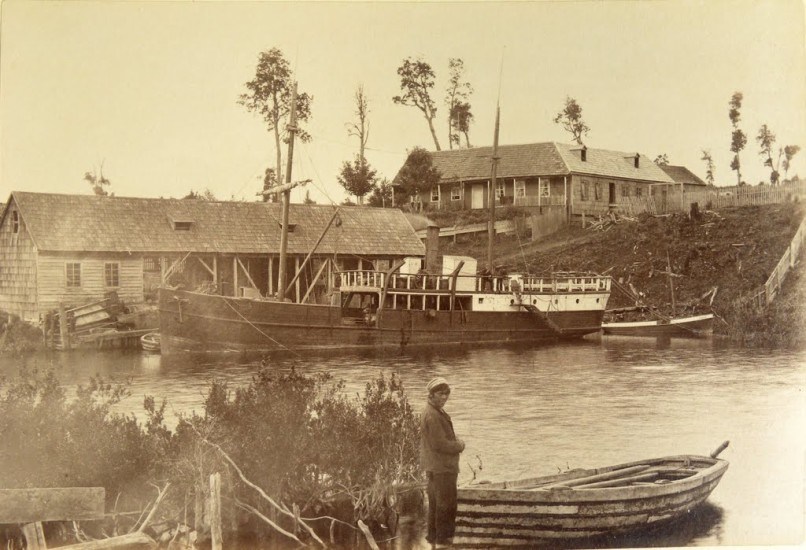 Vapor Clara en Puerto Octay, 1893.