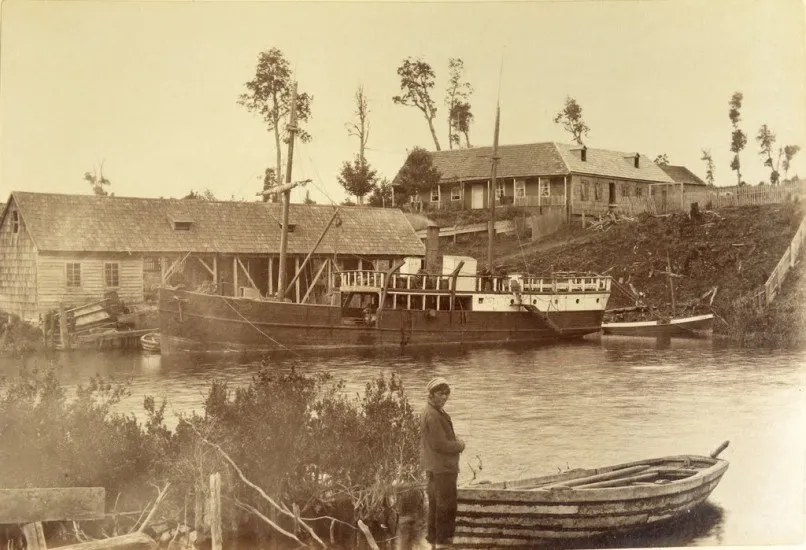 Vapor Clara en Puerto Octay, 1893.