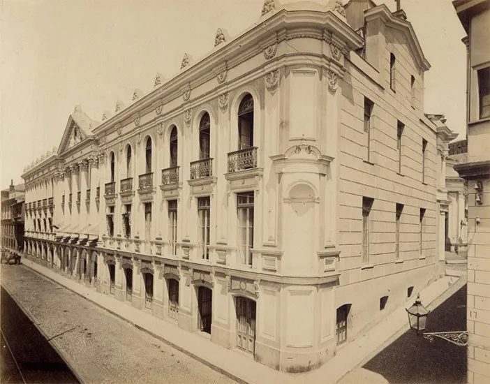 Calle Cochrane de Valparaíso, ca. 1870s