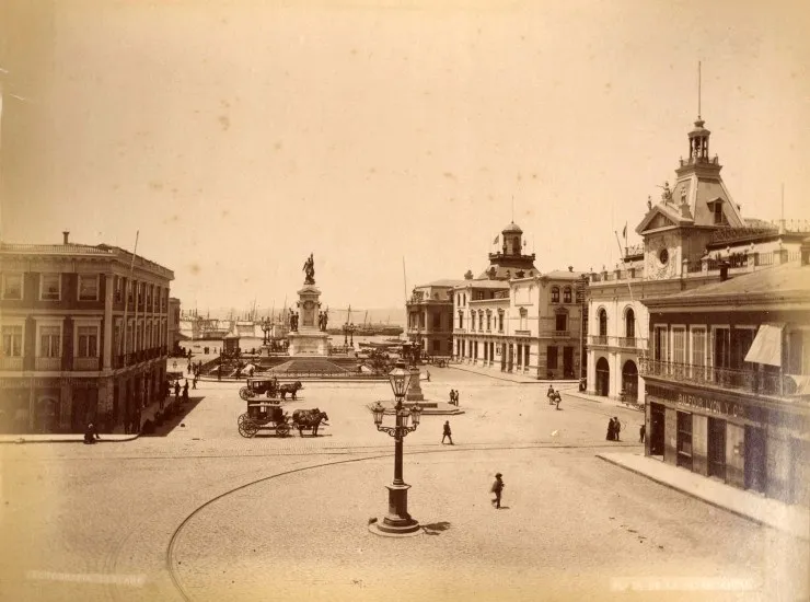 Plaza de la Intendencia en 1888