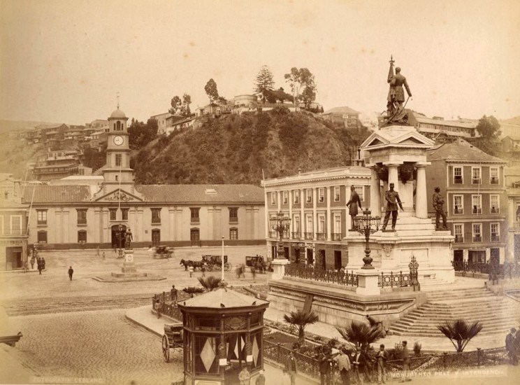 Plaza de la Intendencia (hoy Plaza Sotomayor) en 1888