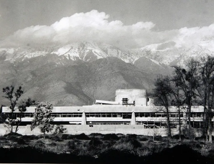 Edificio de la Cepal en construcción en 1966