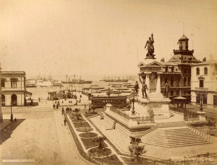 Plaza Sotomayor de Valparaíso en 1888