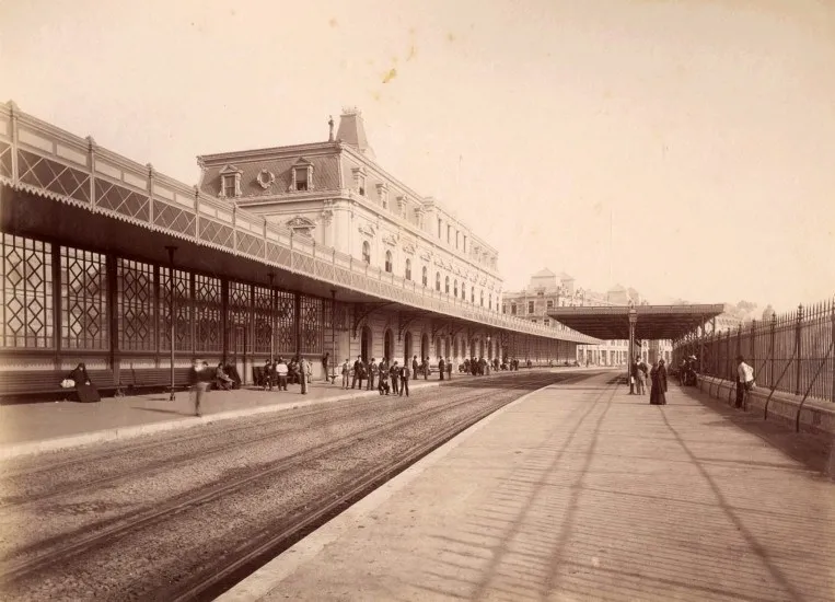 Estación Bellavista de Valparaíso en 1888