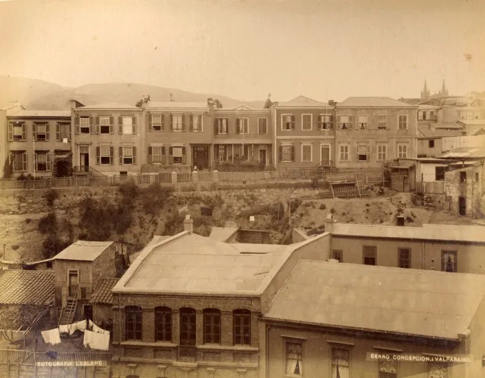 Cerro Concepción de Valparaíso en 1888