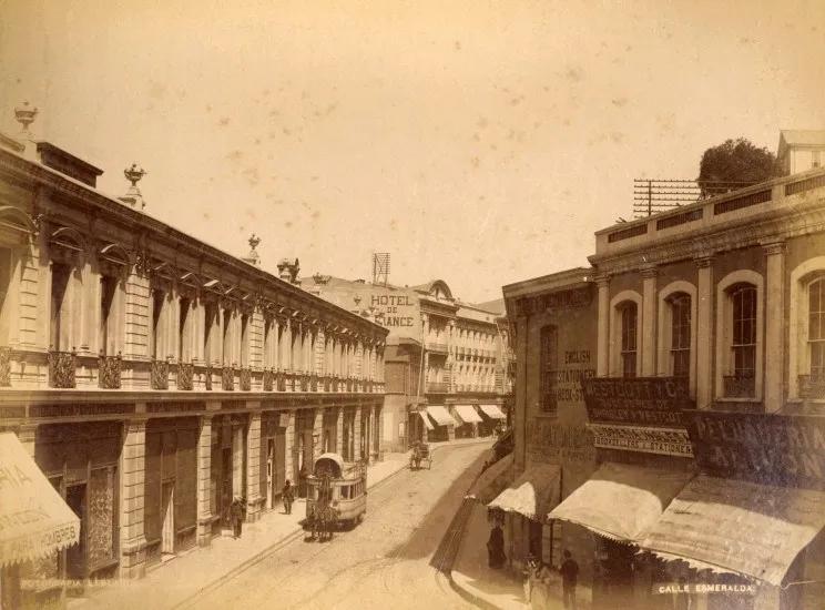 Calle Esmeralda de Valparaíso, 1888