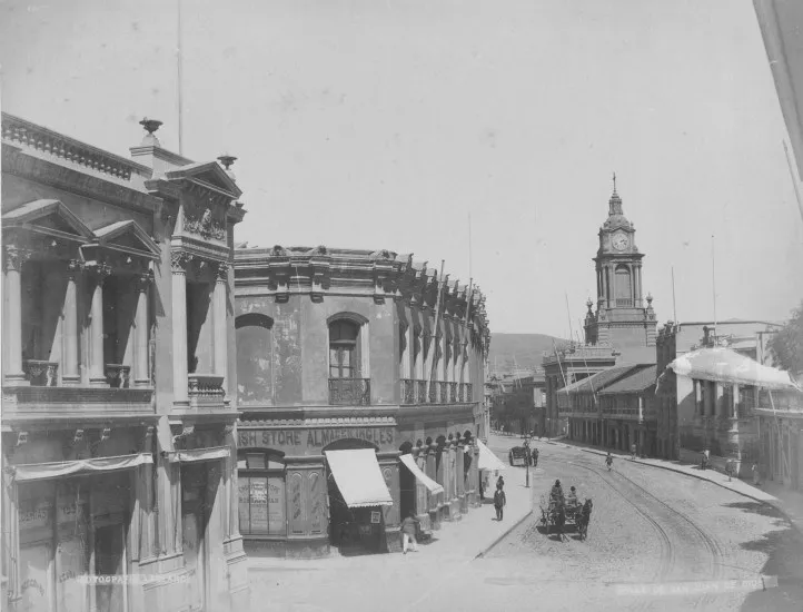 Calle Condell de Valparaíso en 1888