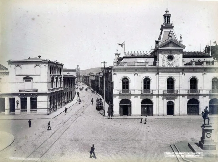 Calle Blanco de Valparaíso en 1888