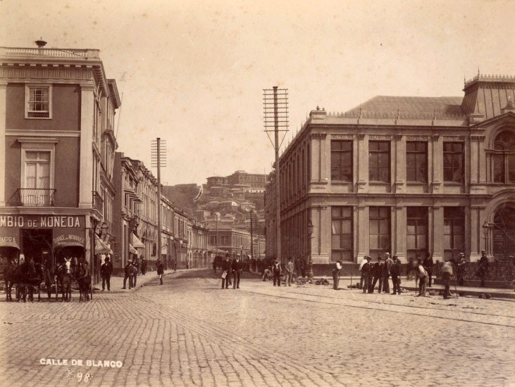 Calle Blanco de Valparaíso, 1888