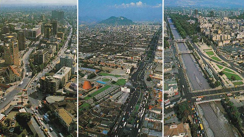 Vista de Santiago en 1989