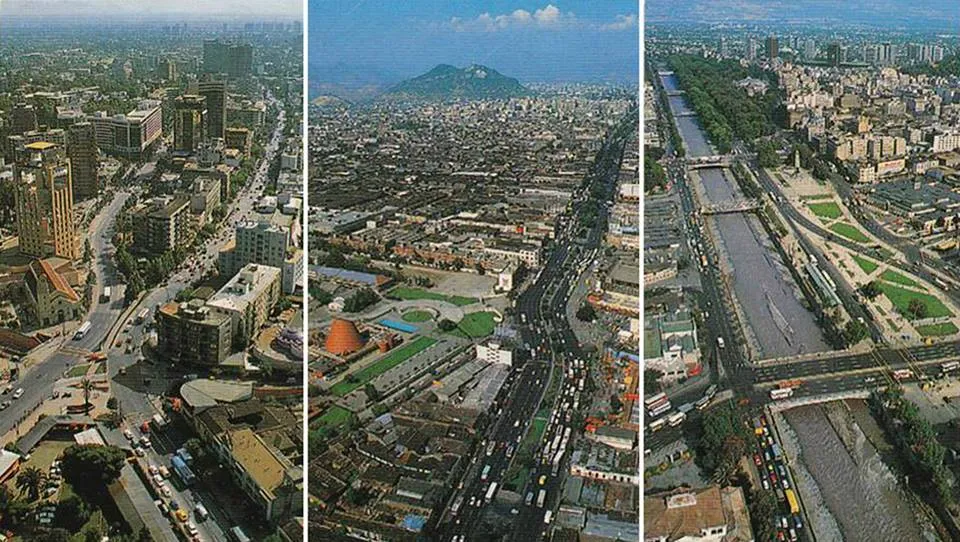 Vista de Santiago en 1989