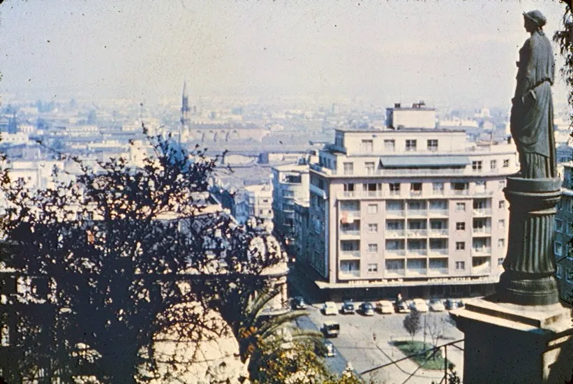 Vista de Santiago desde el Santa Lucía, 1960s