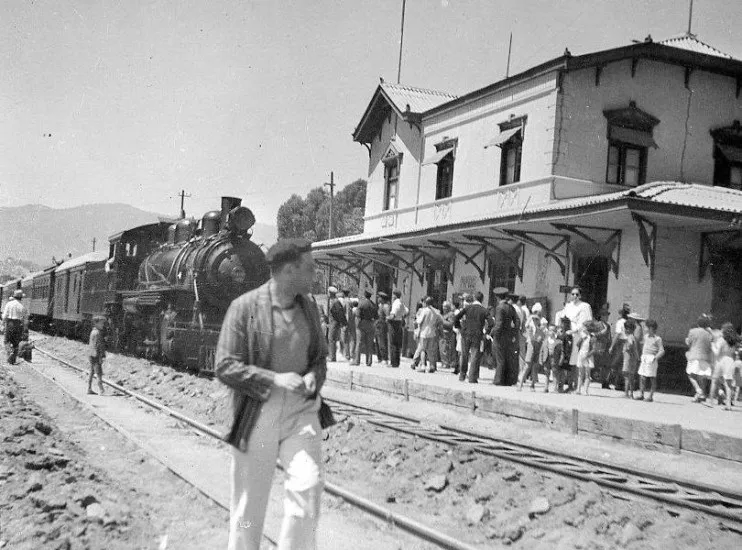 Estación de Trenes de Papudo en 1943
