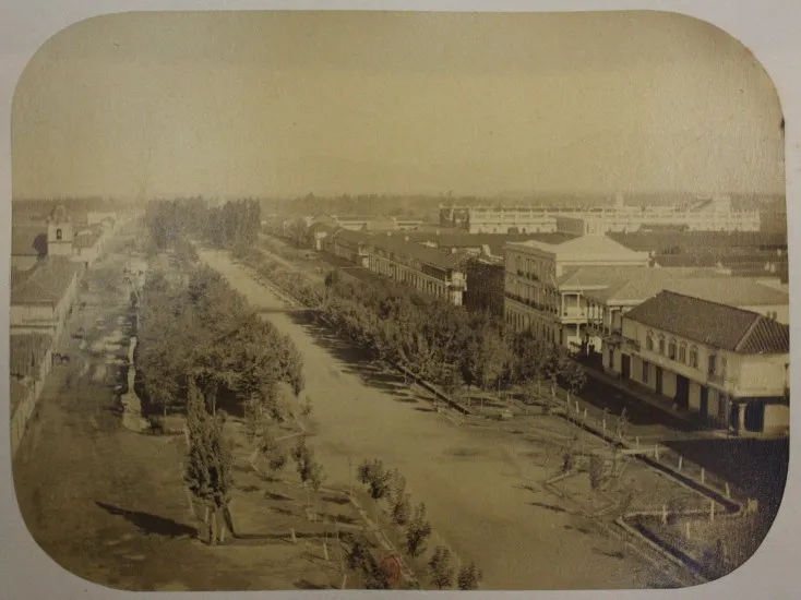 Alameda desde Torre San Francisco en 1860