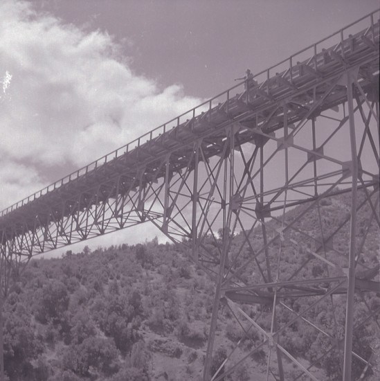 Puente ferroviario Bío Bío en 1960