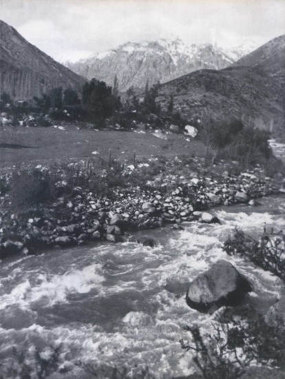 Rio Aconcagua en Los Andes 1959