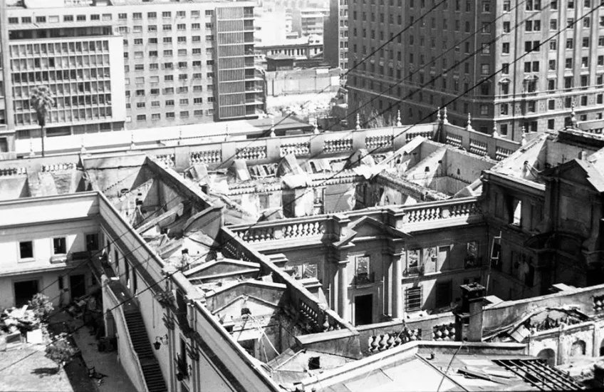 La Moneda en Octubre de 1973