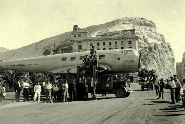 Arica y el avión y el Morro en los años ’30s