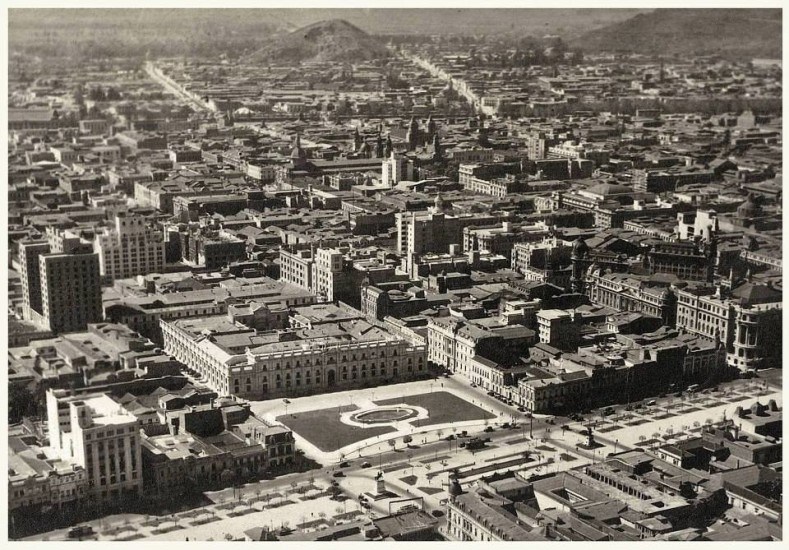 Plaza de la Ciudadanía, Santiago Centro vista aérea