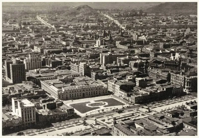 Plaza de la Ciudadanía, Santiago Centro vista aérea