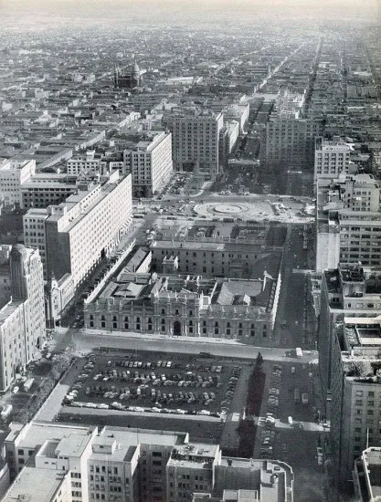 Vista Aérea de Santiago en 1967