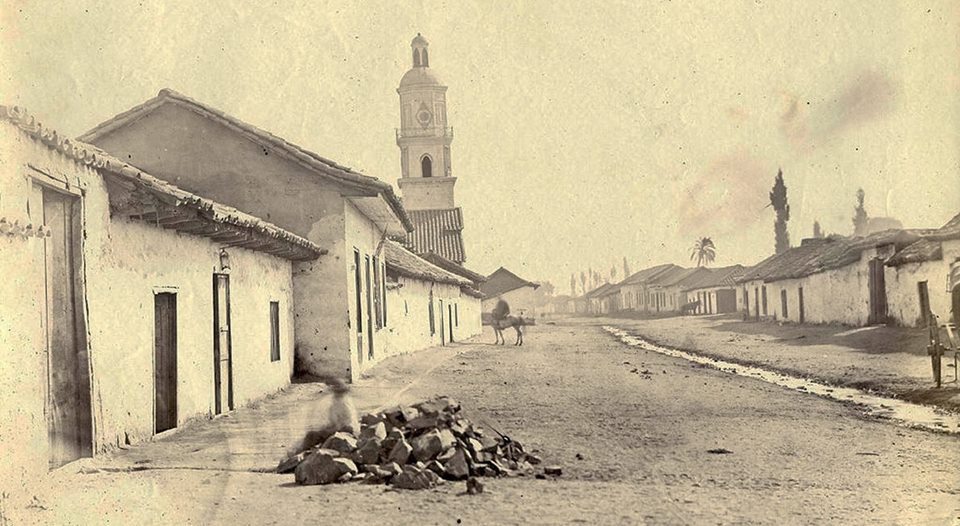 Avenida Independencia (La Canadilla) en 1864, Santiago