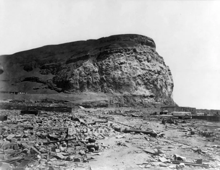 Morro de Arica en 1868