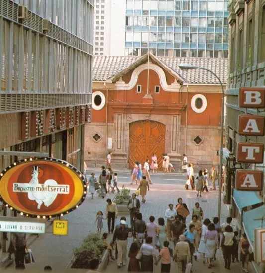 Desde el Pasaje Phillips hacia la Casa Colorada en 1980
