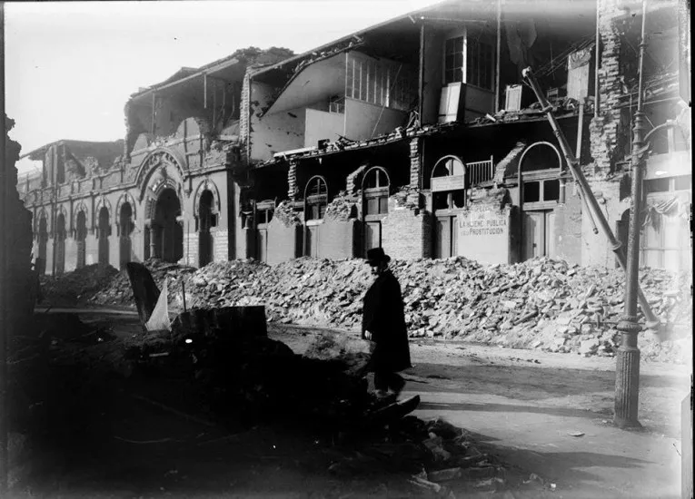 Daños post terremoto de Valparaíso de 1906
