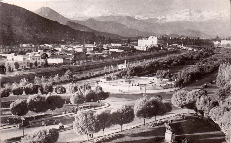 Vista del Parque Gran Bretaña de Providencia en 1940