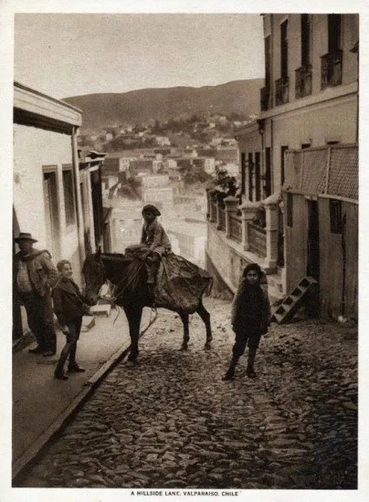 Subida Artillería en 1916, Valparaíso