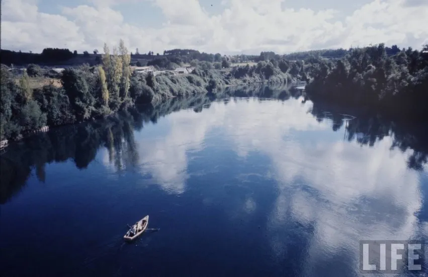 Río Toltén de Villarrica en 1971