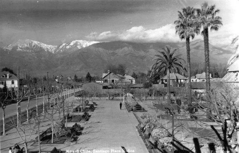 Plaza de Ñuñoa en 1940