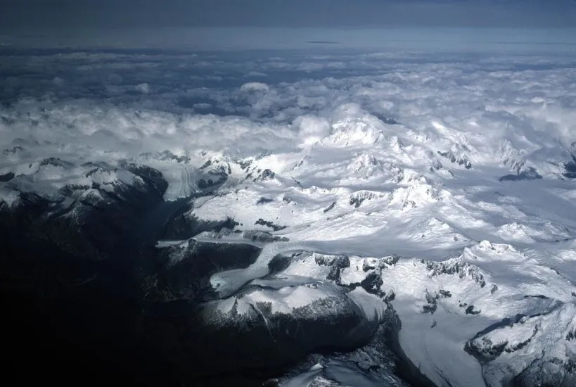 Patagonia desde el aire en 1987