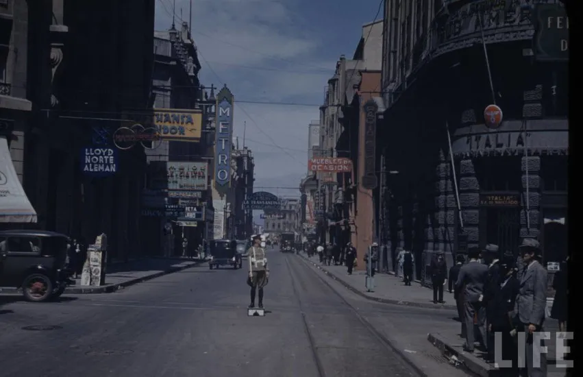 Calle Bandera de Santiago en 1941