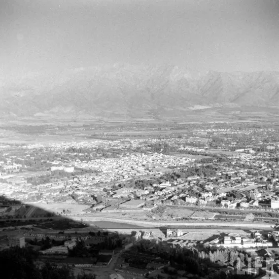Providencia desde el cerro San Cristóbal en 1941