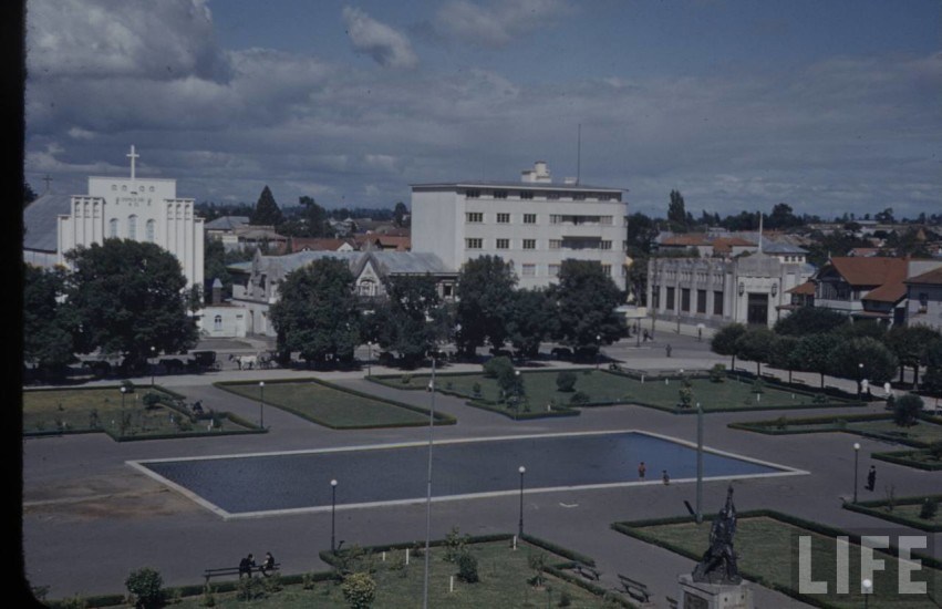 Plaza de Armas de Osorno en 1941