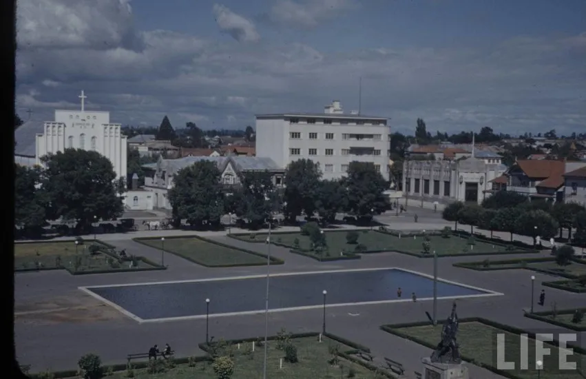 Plaza de Armas de Osorno en 1941
